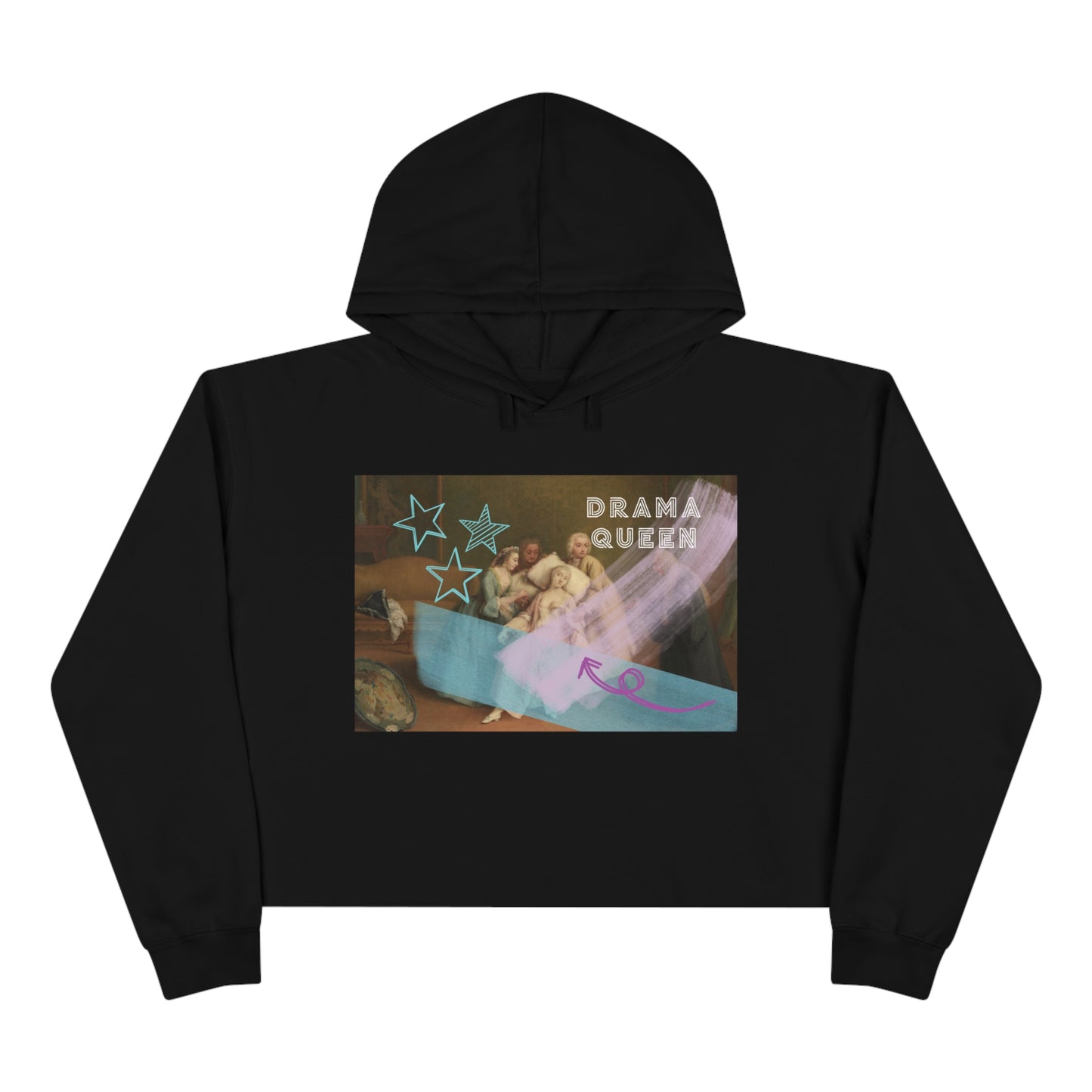 DRAMA QUEEN - Crop Hoodie