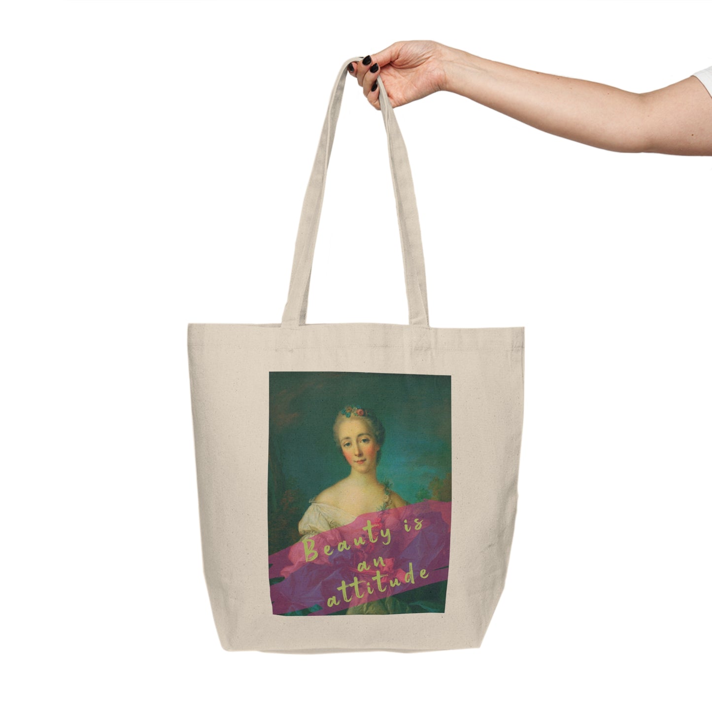 Beauty is an attitude - Canvas Shopping Tote