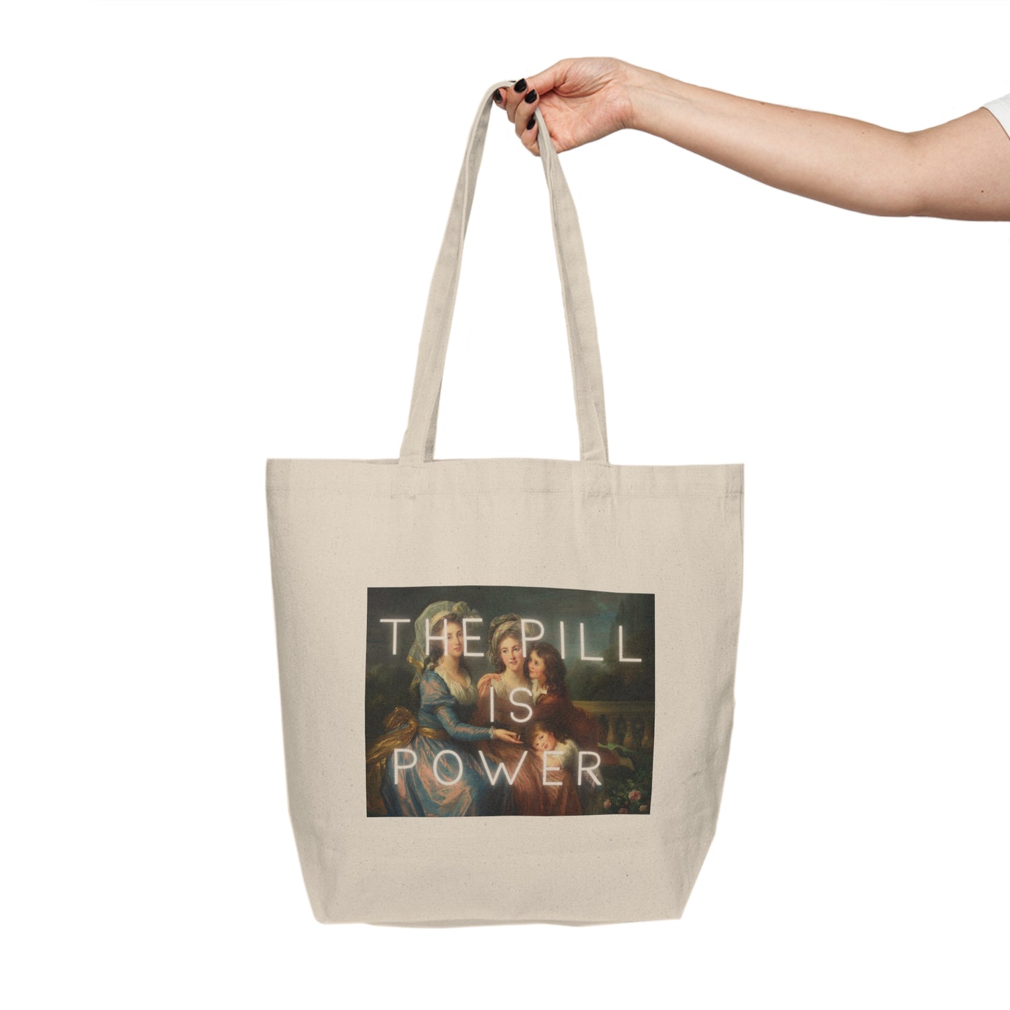 The Pill is Power - Canvas Shopping Tote