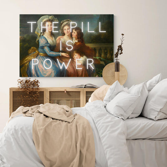 The Pill is Power - Canvas Print