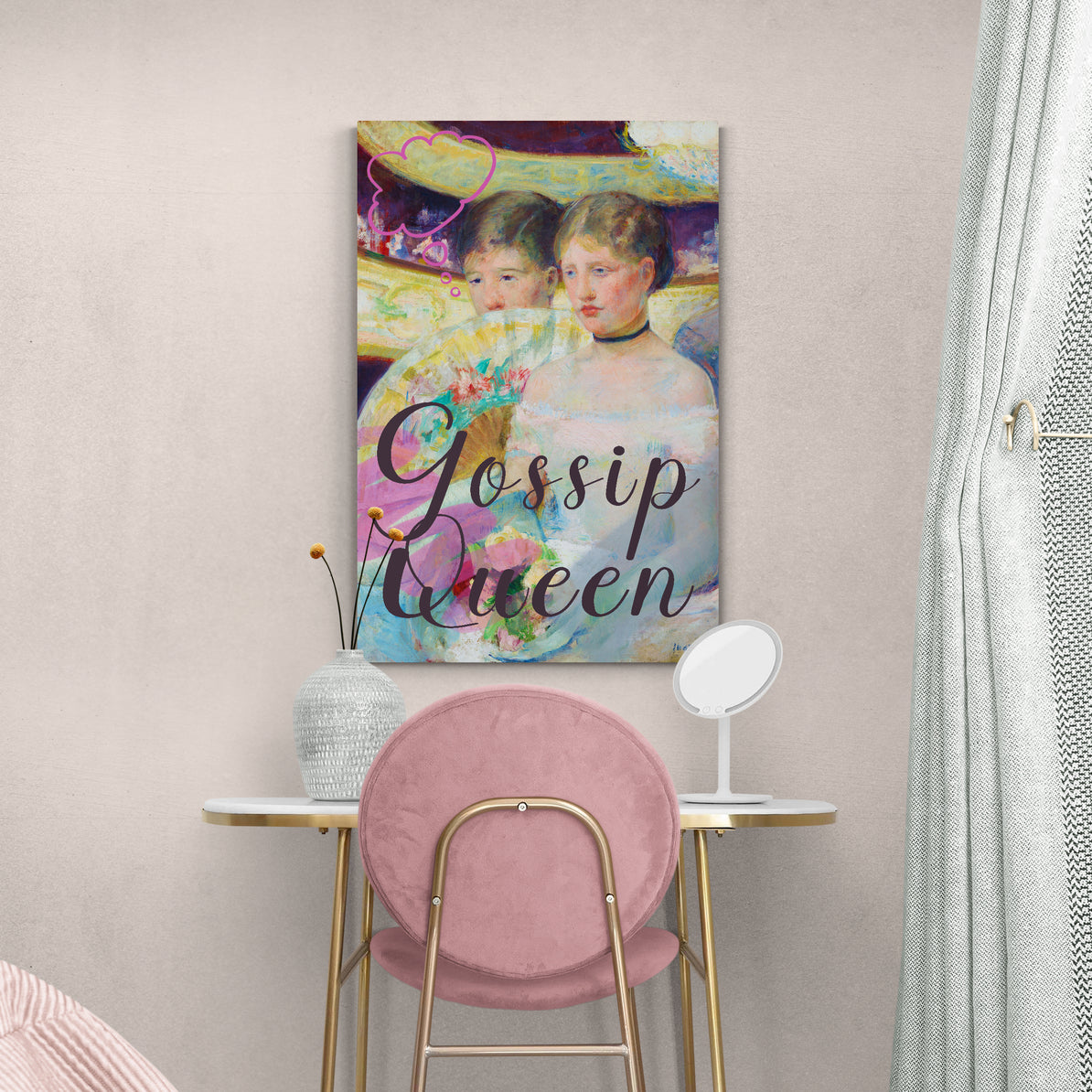 Gossip Queen - Canvas Print