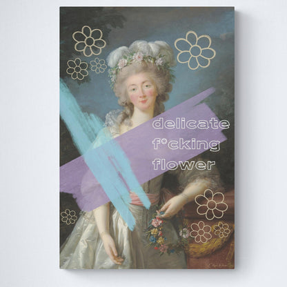 Printable Wall Art: Delicate F*cking Flower
