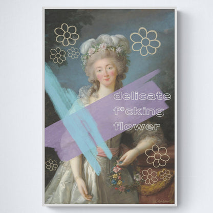 Printable Wall Art: Delicate F*cking Flower
