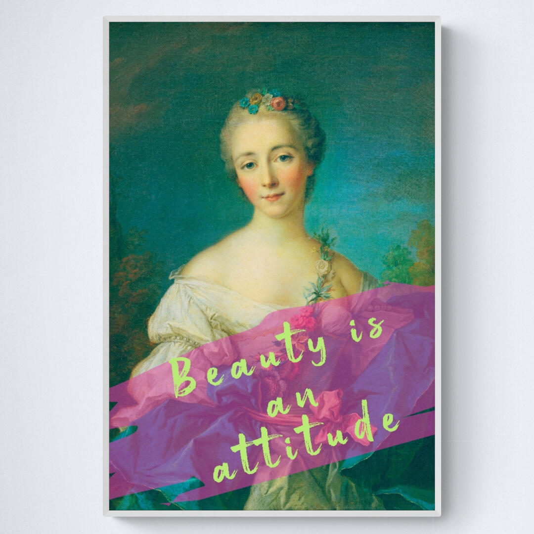 Printable Wall Art: Beauty is an attitude